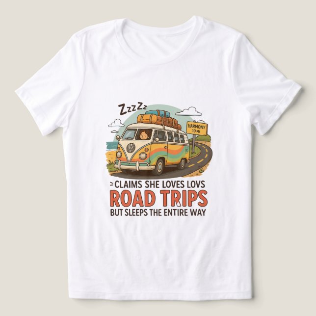 T-shirt En Tri-matière Funny Road Trip PNG (Design Recto)