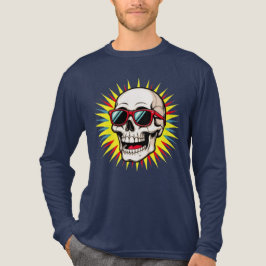T-shirt En Tri-matière **Funny Skull With Sunglasses – Cartoon Laughing S