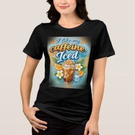 T-shirt En Tri-matière Funny Womens Iced Coffee Lovers 