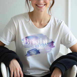 T-shirt En Tri-matière Futur brillant Starry Iridescente Pastel Graduatio