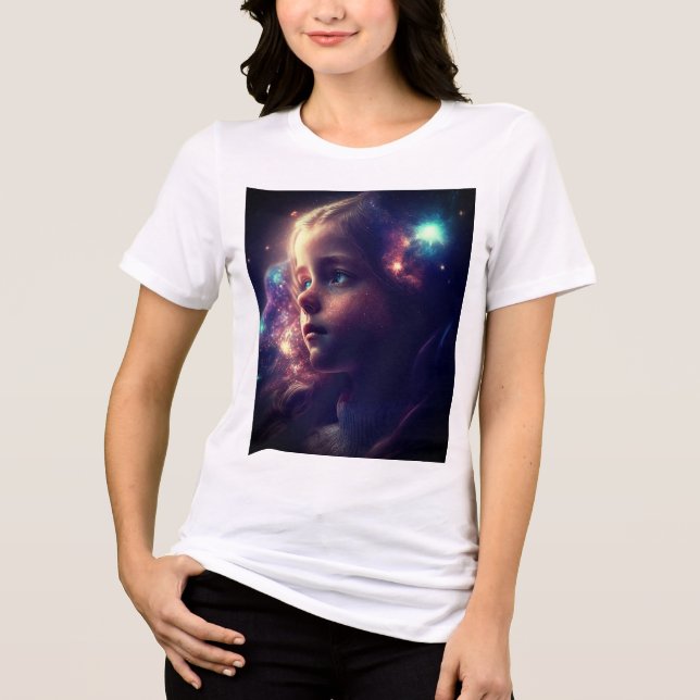 T-shirt En Tri-matière Galaxy Girl (Recto)