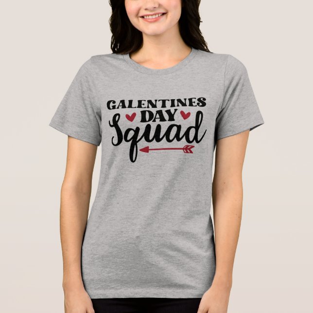 T-shirt En Tri-matière Galentine's Day Squad (Recto)