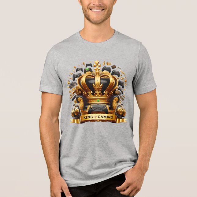 T-shirt En Tri-matière Gaming Monarchy Golden Crown Royal Emblem (Recto)