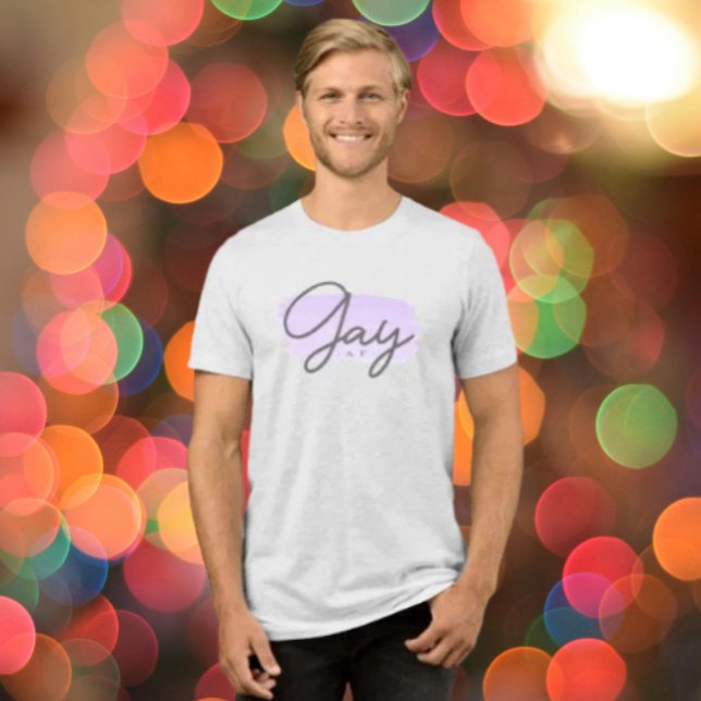 T-shirt En Tri-matière Gay AF Lavande (Créateur téléchargé)