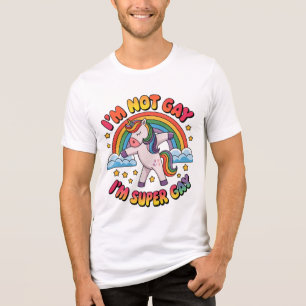 T-shirt En Tri-matière Gay Im Super Gay Sublimation-60681
