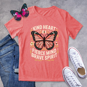 T-shirt En Tri-matière Genre Coeur Fierce esprit Brave Spirit Papillon