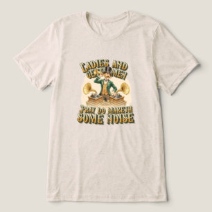 T-shirt En Tri-matière Gentleman DJ ‘Faites du Bruit’ Soirée Steampunk