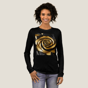 T-shirt En Tri-matière Géométrie spirale dorée
