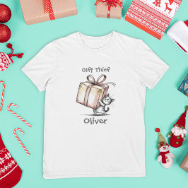 T-shirt En Tri-matière Gift Thief  Funny Family Matching Christmas