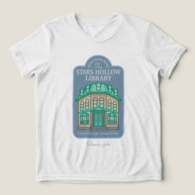 T-shirt En Tri-matière Gilmore Girls | Bibliothèque Stars Hollow (Design Recto)