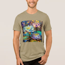T-shirt En Tri-matière Glowing Lotus Flowers Trio