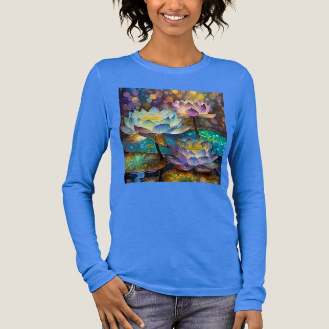 T-shirt En Tri-matière Glowing Lotus Flowers Trio (Recto)