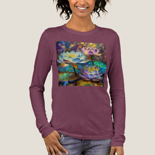T-shirt En Tri-matière Glowing Lotus Flowers Trio (Recto)