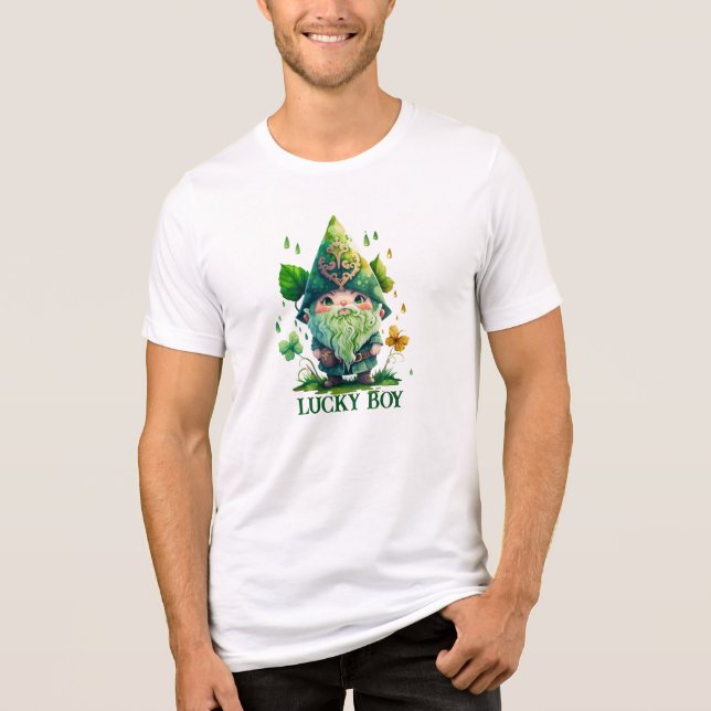 T-shirt En Tri-matière Gnome Saint Patrick's Day (Recto)