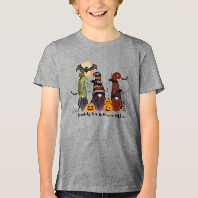 T-shirt En Tri-matière Gnomebody fait Halloween meilleur t-shirt mignon (Recto)