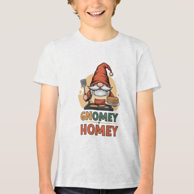 T-shirt En Tri-matière Gnomey Homey crêpes design (Recto)