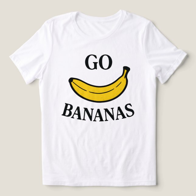 T-shirt En Tri-matière Go Bananas (Design Recto)
