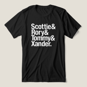 T-shirt En Tri-matière Golf Stars Nom Stack Scottie Rory Tommy Xander