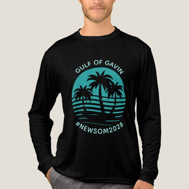 T-shirt En Tri-matière Golfe de Gavin | Humour politique drôle (Recto)