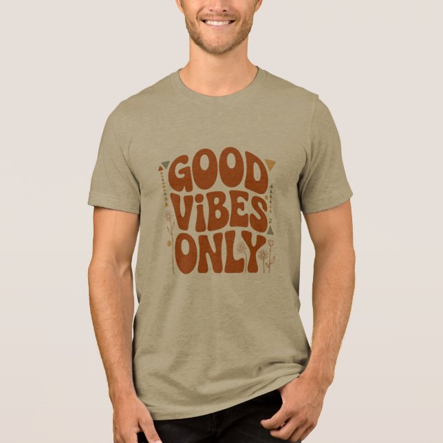 T-shirt En Tri-matière Good Vibes Only (Recto)