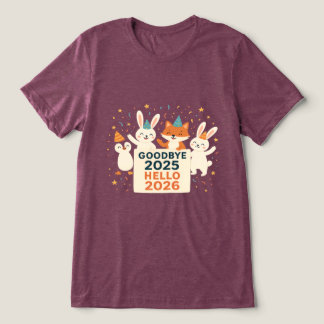 T-shirt En Tri-matière Goodbye 2025 Hello 2026 Unisex Holiday T-Shirt