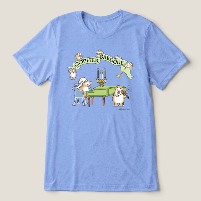 T-shirt En Tri-matière GOPHER BAROQUE par Sandra Boynton T-Shirt (Design Recto)