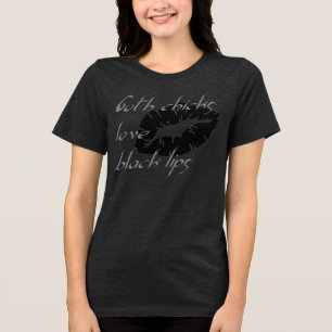 T-shirt En Tri-matière Goth Chicks Love Black Lips Halloween Humour