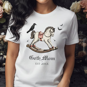 T-shirt En Tri-matière Goth Mom Pink Victorian Rocking Horse