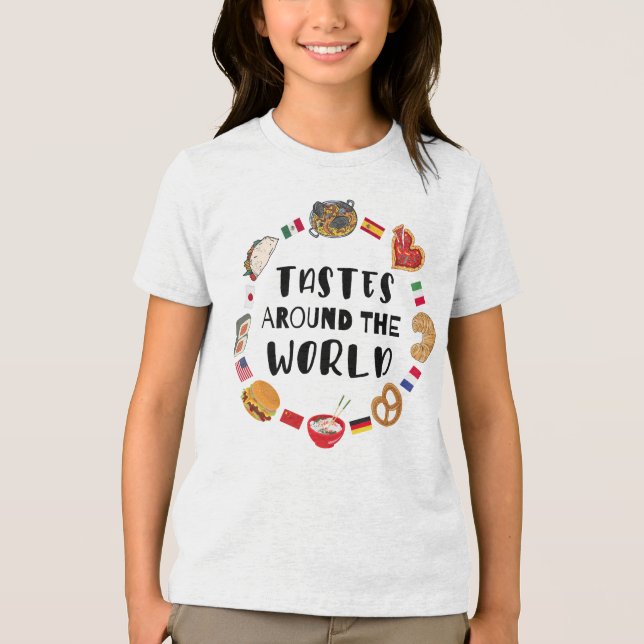 T-shirt En Tri-matière Goûts à travers le monde (Recto)