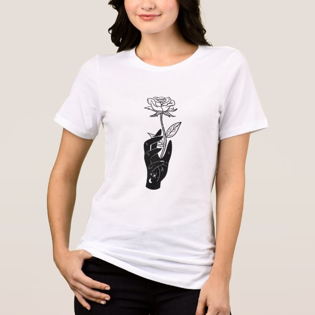 T-shirt En Tri-matière Grace en fleurs (Fleur) (Recto)