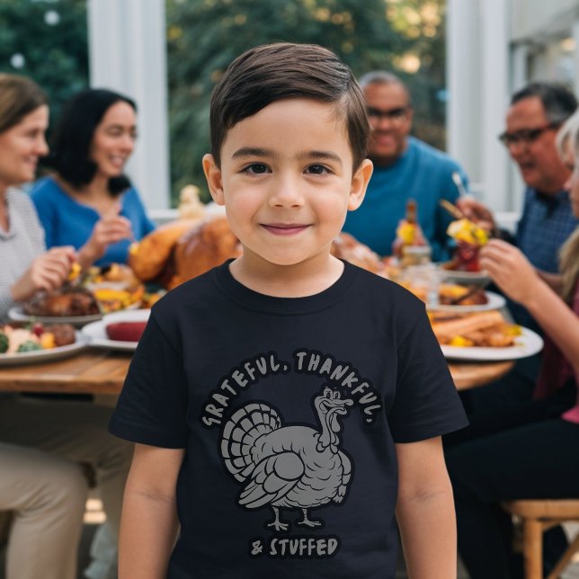 T-shirt En Tri-matière Grâces, Remerciements, Et Stuffée Turquie Thanksgi (Créateur téléchargé)