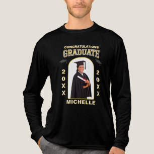 T-shirt En Tri-matière Graduate Photo Graduation Félicitations sur mesure