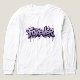 T-shirt En Tri-matière Graffiti Lavender Infinity "FOREVER"