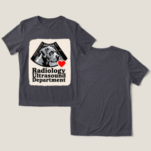 T-shirt En Tri-matière Grand Danois "Service d'échographie radiologique"