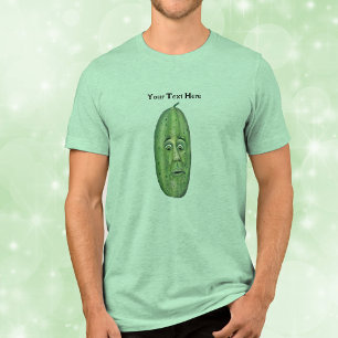 T-shirt En Tri-matière Grand Sac Vert Avec Visage Surprenant