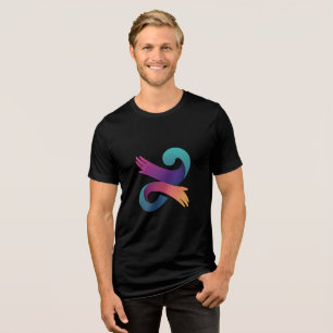 T-shirt En Tri-matière Graphique à main artistique Bella+Canvas Hommes