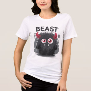 T-shirt En Tri-matière Graphique de dessin de la bête