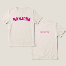 Graphique de Mahjong de Varsity Rose Personnalisé