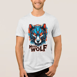 T-shirt En Tri-matière Graphique Loup Méca Double Impression