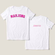 Graphique personnalisé de Mahjong de style Varsity