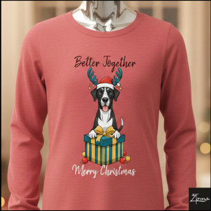 T-shirt En Tri-matière Graphisme de cadeau de renne de Grand Danois de No