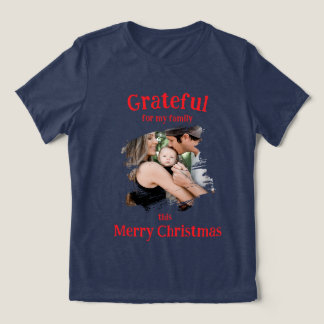 T-shirt En Tri-matière Grateful for My Family Christmas 