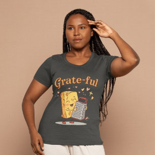 T-shirt En Tri-matière Gratté - Fromage mou et Grater Thanksgiving