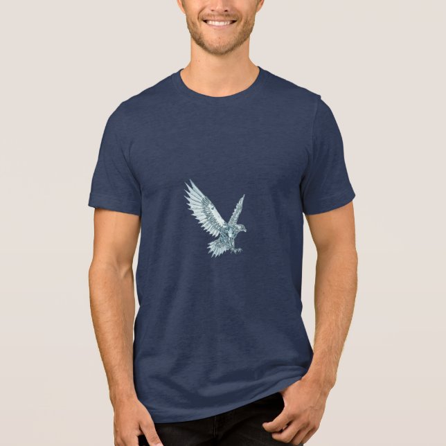 T-shirt En Tri-matière Gravure de l'aigle cristal (Recto)