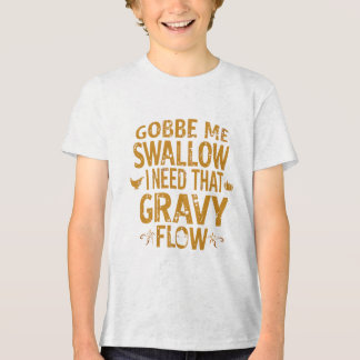 T-shirt En Tri-matière Gravy Flow drôle de typographie de Thanksgiving Gi
