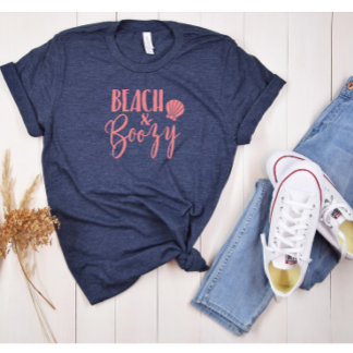 T-shirt En Tri-matière Groupe de fête de Bachelorette plage et boissons a