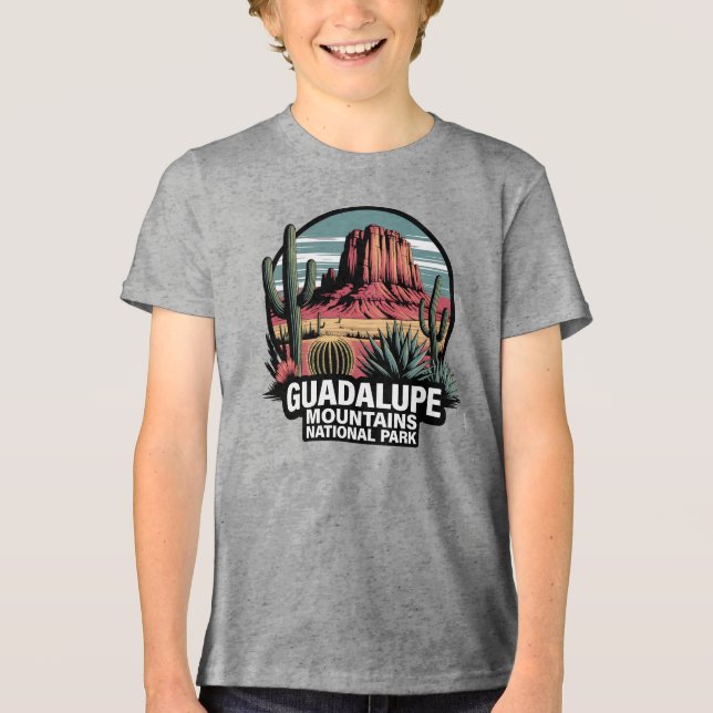 T-shirt En Tri-matière Guadalupe Mountains National Park Texas (Recto)