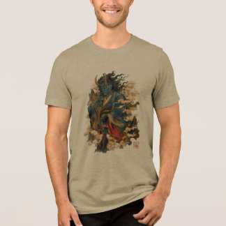 T-shirt En Tri-matière Guerrier démon Blue Oni | Mythologie japonaise Yok