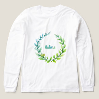 T-shirt En Tri-matière Guirlande florale artistique