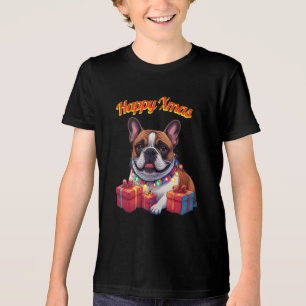 T-shirt En Tri-matière Guirlande lumineuse Bouledogue français Bulldog fr